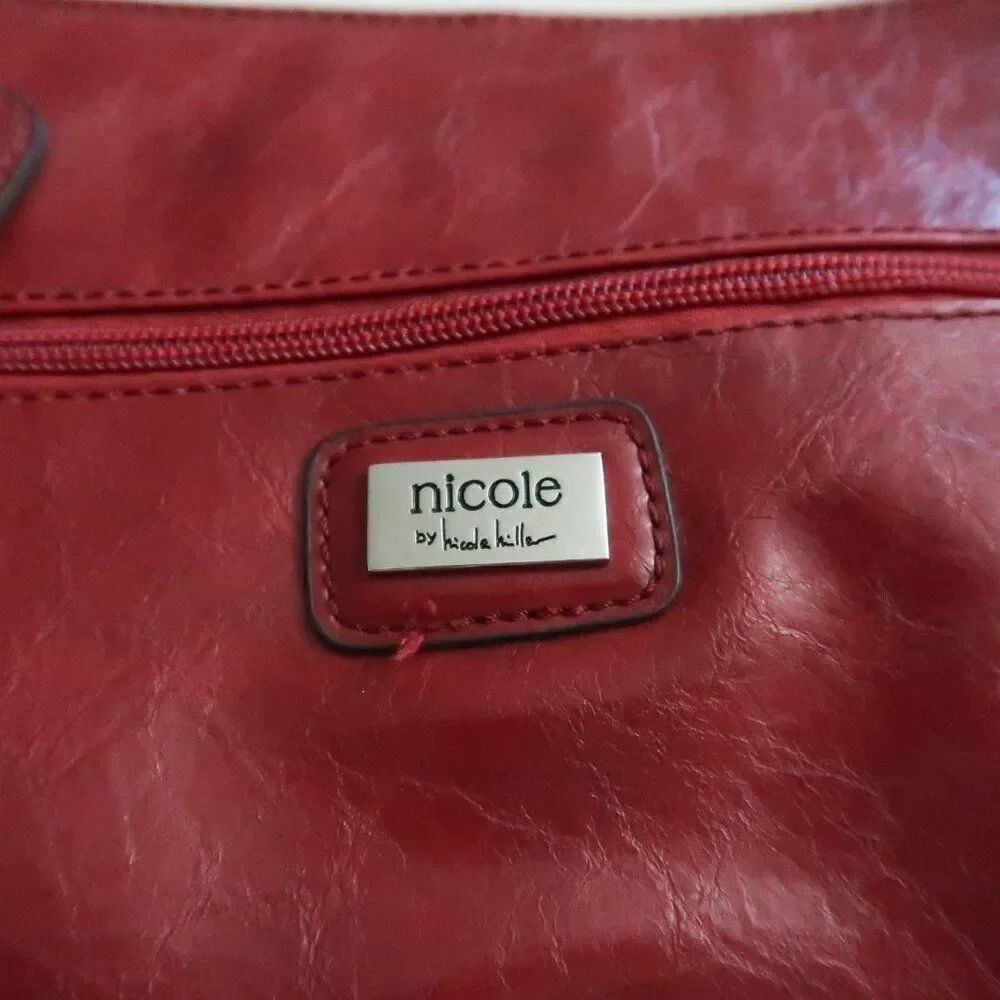 Nicole Miller Red Handbag - Picture 3 of 10